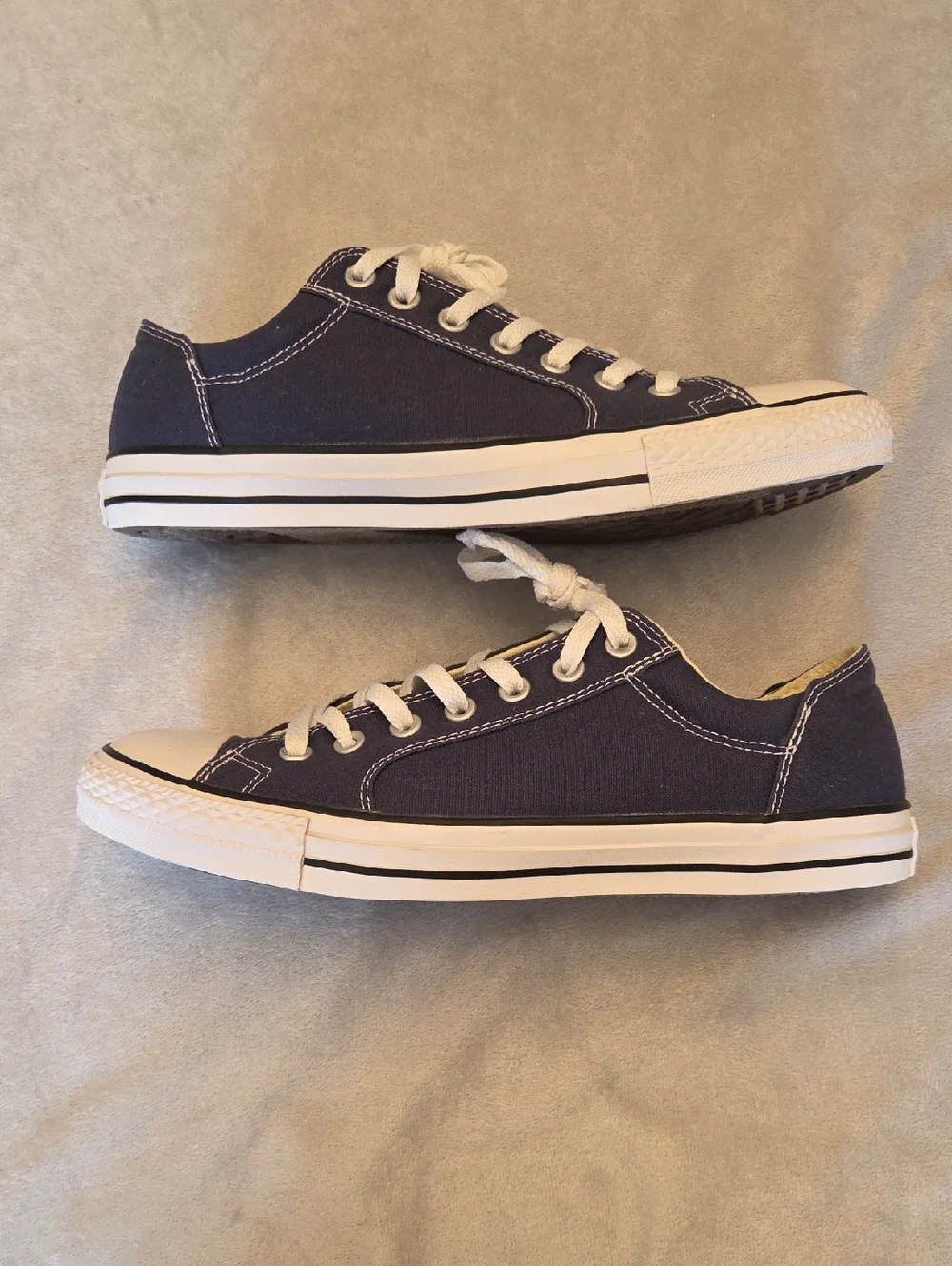 Immaculate Men's Converse All-Star, Blue & White, Size 10 - Picture 3 of 8